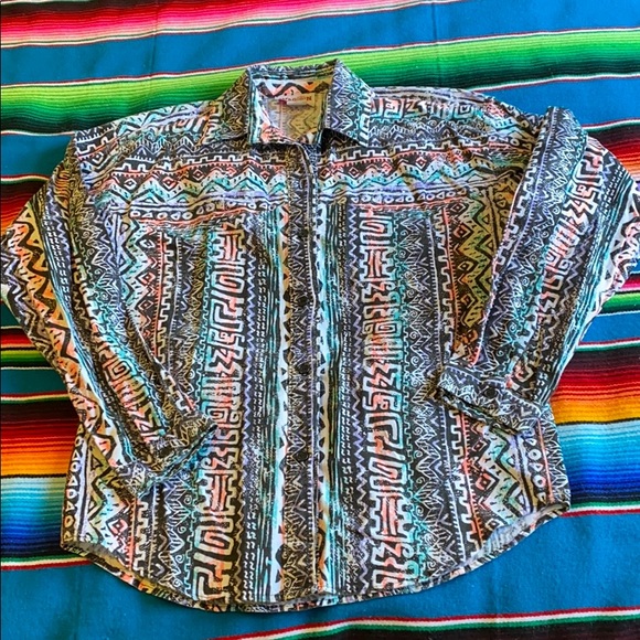 Tops - RARE Vintage Western Button Up